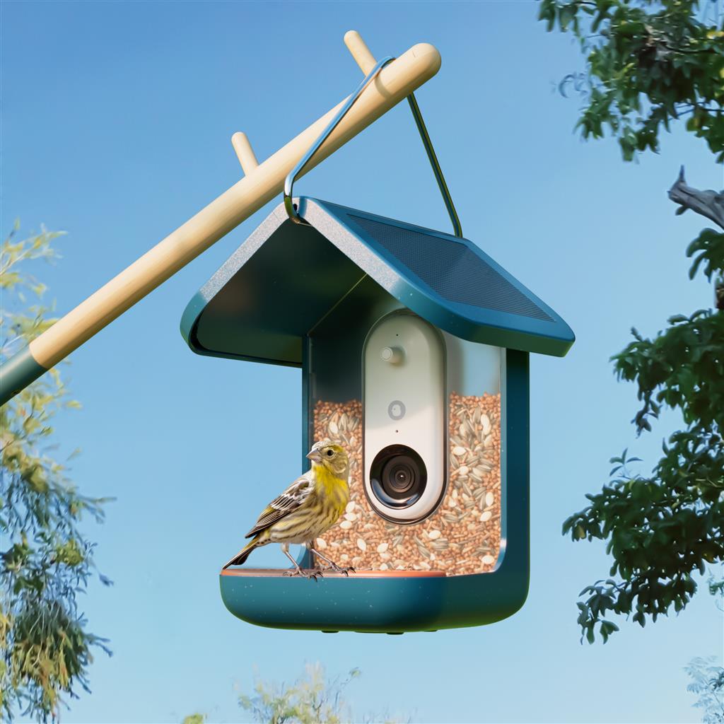 BIRDBUDDY WITH SOLAR ROOF - BLUE 2.0