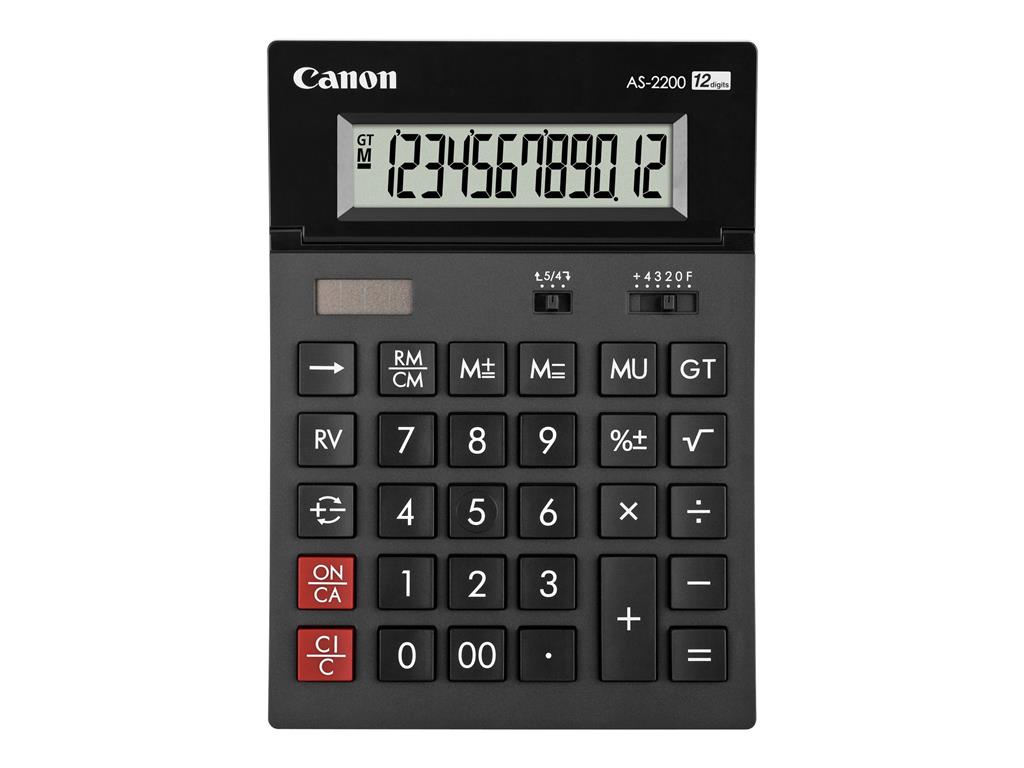 Canon Taschenrechner AS-2200 HB EMEA 12-stellig black
