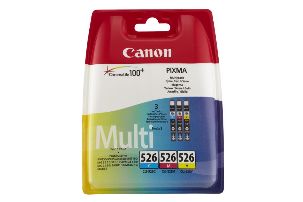 Canon Ink CLI526 Multi Pack C/M/Y je 9ml