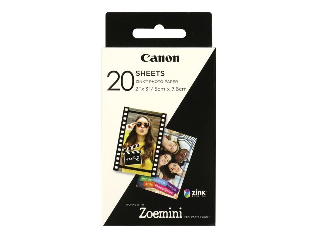 Canon Zoemini Zink Fotopapier 5x7,6cm 1x20