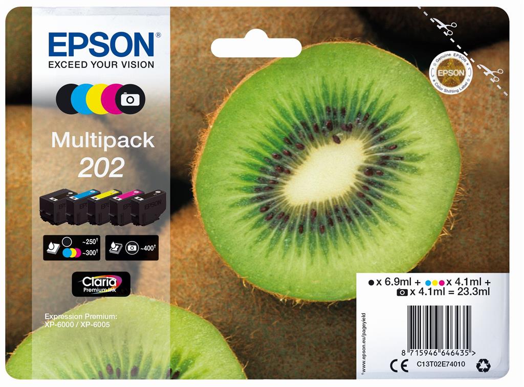 Epson Clara Premium Ink Multipack Nr.202 1x5