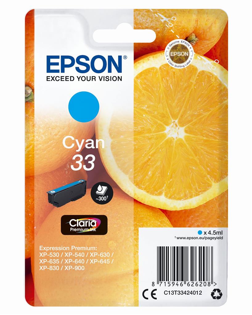 Epson Claria Premium Ink Nr.33 cyan