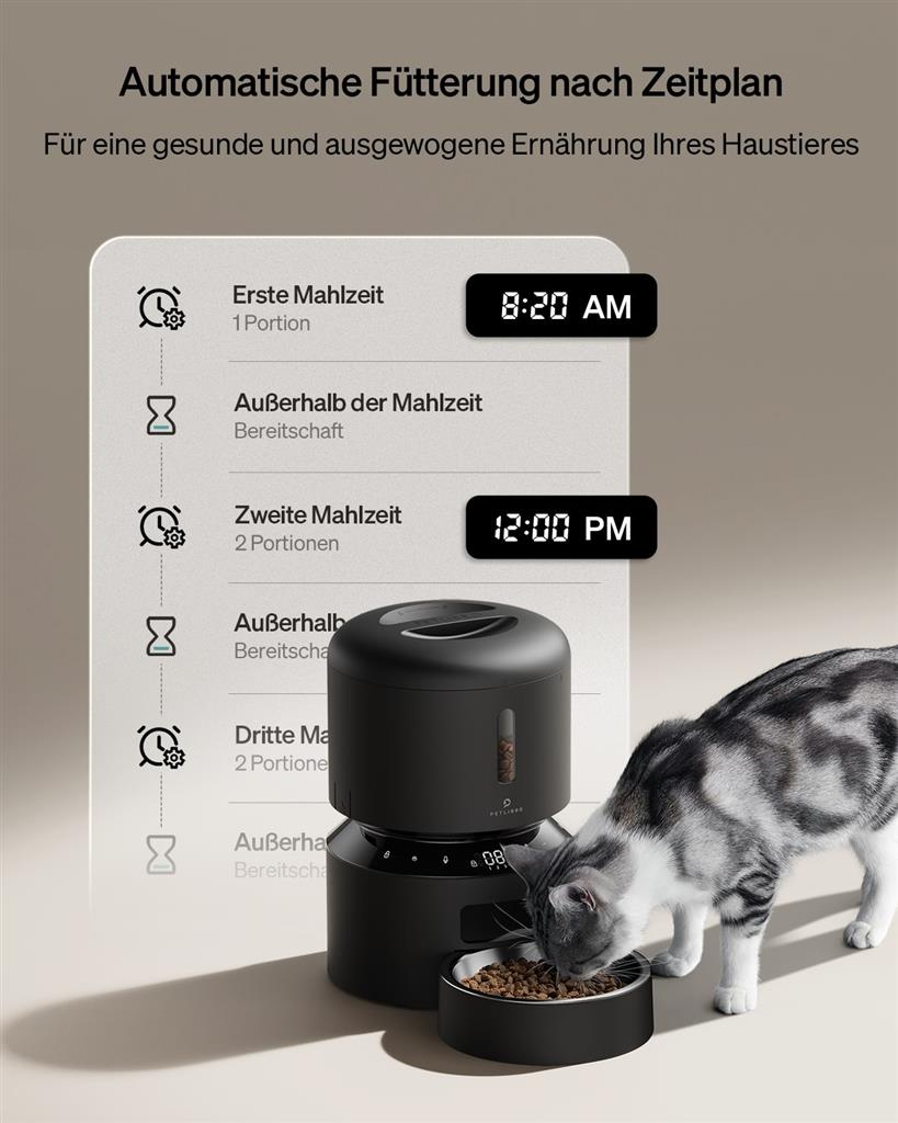 PETLIBRO GRANARY AUTOMATIC FEEDER 3L BLACK