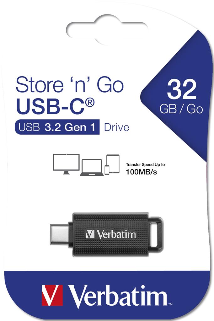 Verbatim Store 'n' Go USB-C 3.2 Gen 1 Laufwerk 32GB