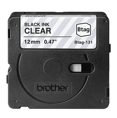 Brother P-Touch 12mm schwarz/transp.