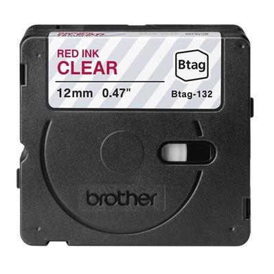 Brother P-Touch 12mm rot/transp.