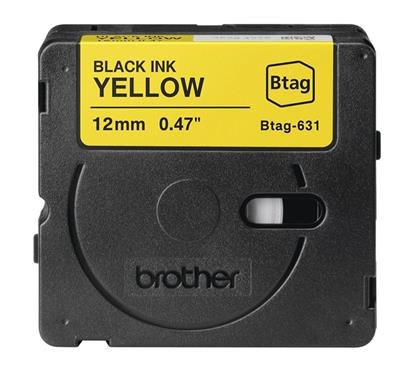 Brother P-Touch 12mm schwarz/gelb
