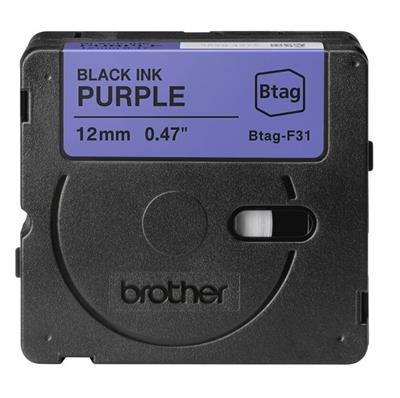 Brother P-Touch 12mm schwarz/lila