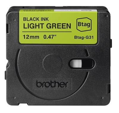 Brother P-Touch 12mm schwarz/hellgrün