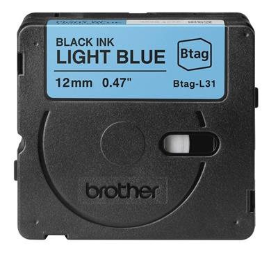 Brother P-Touch 12mm schwarz/hellblau