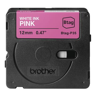 Brother P-Touch 12mm weiß/pink