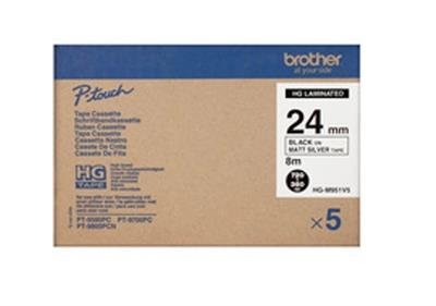 Brother P-Touch 24mm silber/blk 1x5