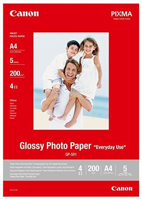 Canon Glossy Photo Paper A4 1x5