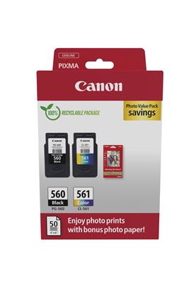 Canon Photo Value Pack black/color + 4x6 Photo Paper (GP-50150)