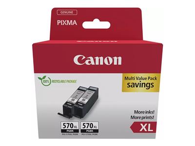 Canon Ink black Twin Pack 1x2 22ml SEC