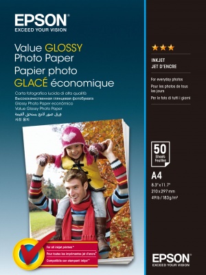 Epson Value Glossy Photo Paper A4 1x50