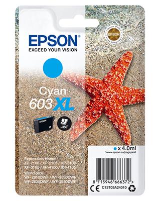 Epson Singlepack Ink Nr.603XL cyan T03A2