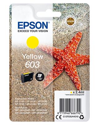 Epson Singlepack Ink Nr.603 yell. T03U4