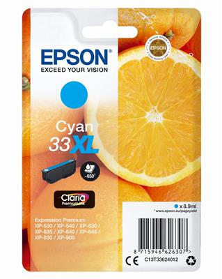 Epson Claria Premium Ink Nr.33XL cyan