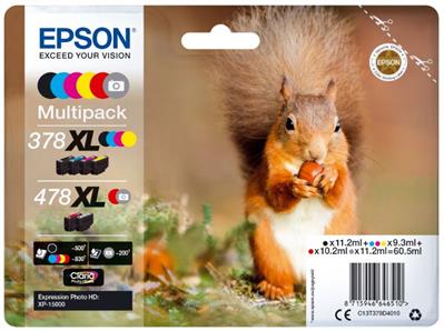 Epson Multipack Ink Nr.378XL/478XL 6-colours