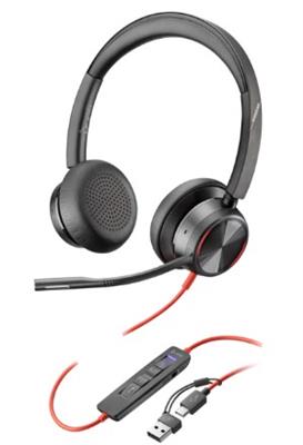 Poly BLACKWIRE 8225M Wired Stereo Headset USB-C