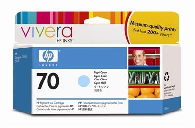 HP Vivera Ink Nr.70 light cyan 130ml