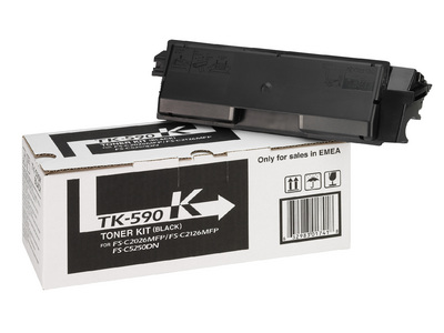 Kyocera Tonerkit TK-590K black inkl. Resttonerbehälter 7K