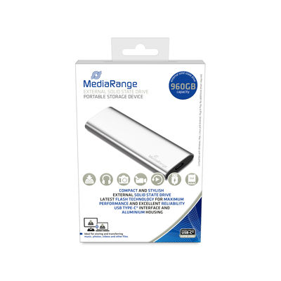 MediaRange External USB 3.2 Type-C 960GB silver
