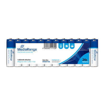 MediaRange Premium Alkaline Batterien Mignon AA/LR6/1.5V 1x24