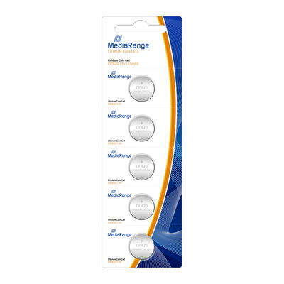 MediaRange Lithium Knopfzellen CR1620/3V 1x5