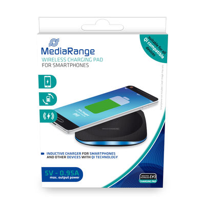 MediaRange Wireless Charging Pad for Smartphone black