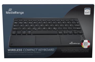 MediaRange Wireless Keyboard mit Touchpad QWERTZ black