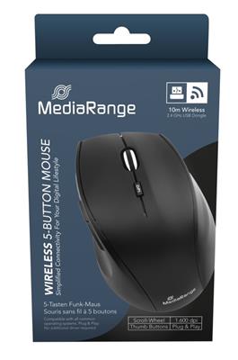 MediaRange Wireless 5-Button Optical Mouse