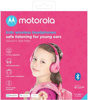 Motorola Squads 300 Bluetooth Kinderkopfhörer pink