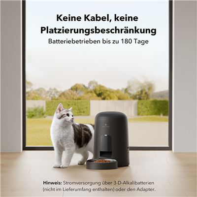 PETLIBRO AIR AUTOMATIC PET FEEDER BLACK 2L