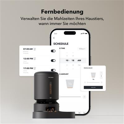 PETLIBRO GRANARY CAMERA DUAL FOOD TRAY BLACK