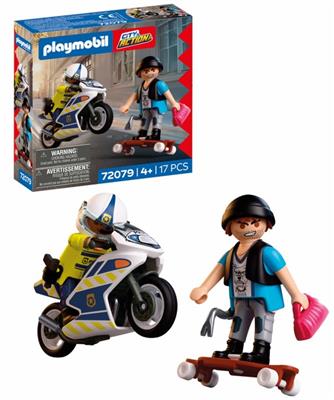 Playmobil Verfolgungsjagd mit Motorrad