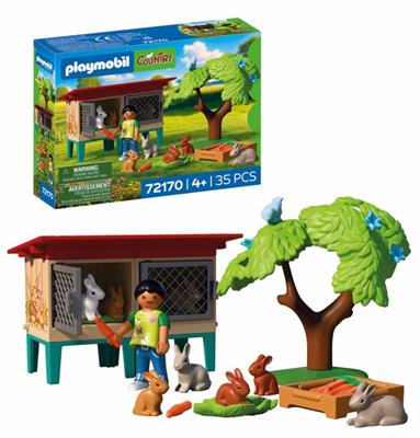 Playmobil Ländlicher Kaninchenstall