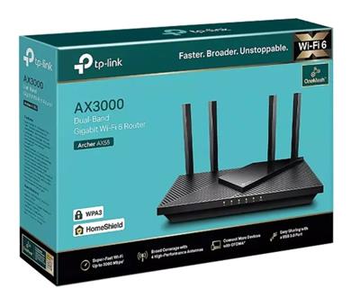 TP-Link Archer AX55 AX3000 Wi-Fi 6 Dual-Band Router