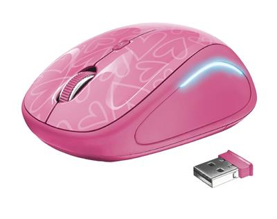 Trust YVI FX Wireless Mouse pink