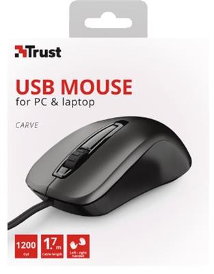 Trust CARVE Wired Mouse