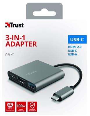 Trust DALYX 3-in-1 USB-C Adapter
