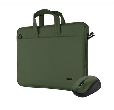 Trust BOLOGNA Bag + Mouse Set green