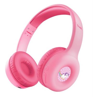 Trust NOUNA Wireless KIDS Headphones pink