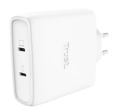 Trust MAXO 100W 2P USB C GAN Charger  white