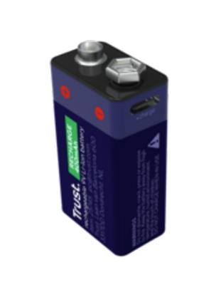 Trust USB-C Rechargeable Battery 9V