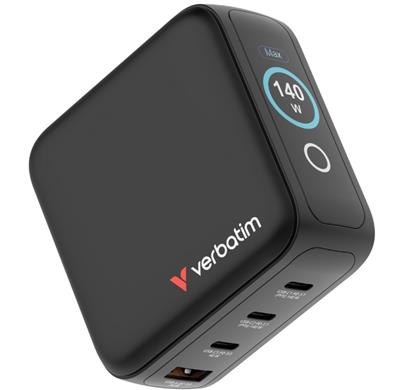 Verbatim Mini GaN Charger 140W with Display