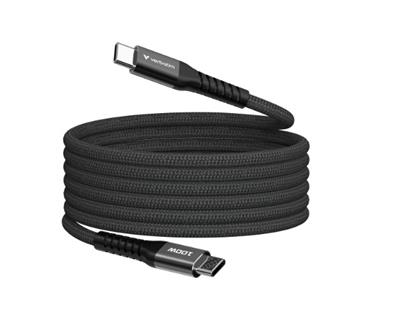 Verbatim Sync & Charge Cable USB-C to USB-C 100W Magnetic 120 cm black