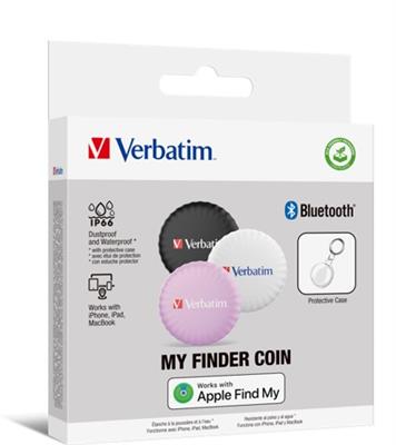 Verbatim My Finder Coin Bluetooth 1x3 black/white/purple