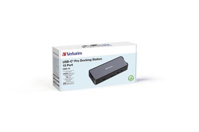 Verbatim USB-C Pro Docking Station 15 Port CDS-15